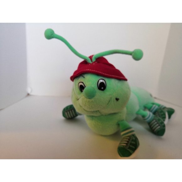 Lotsa Lotsa Legs Caterpillar Plush Toy 1999 Commonwealth 10" Green 8 Legs - Picture 2 of 8